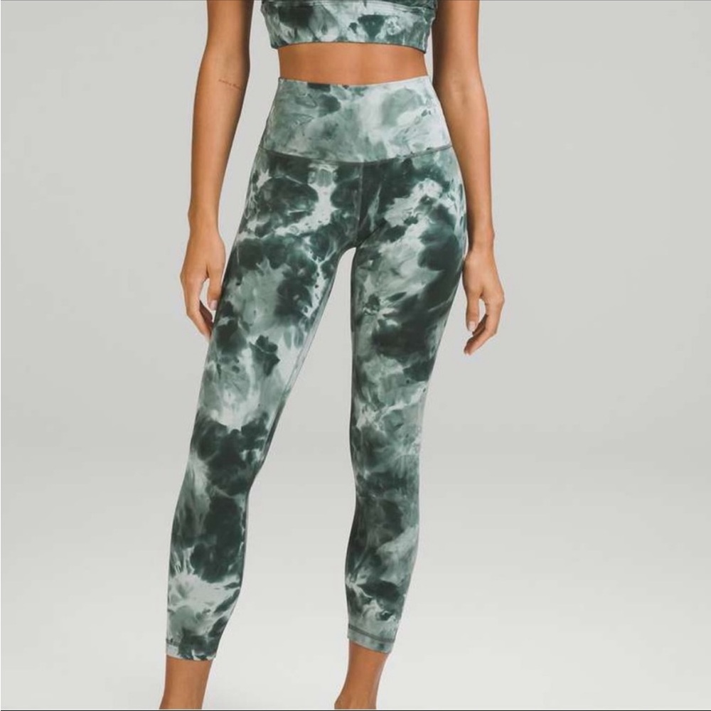 SOLD! Lululemon Align High Rise Tight 25” Diamond Dye Starlight Smoked Spruce 2 - Picture 2 of 12